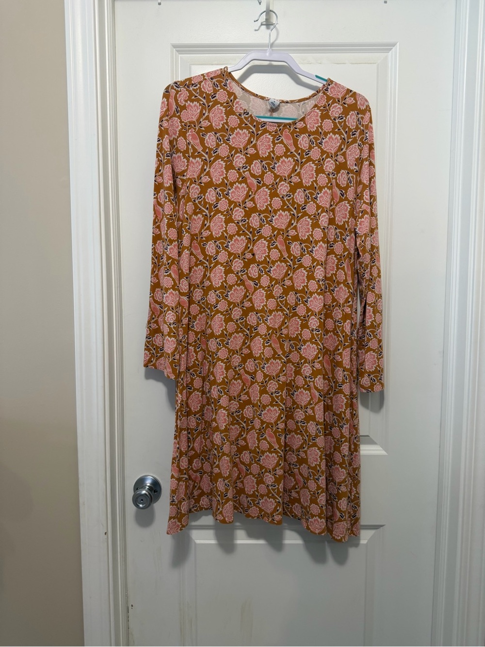 Women’s Pink Floral Swing Dress